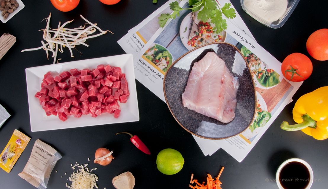De ingrediƫnten en receptkaarten van Marley Spoon