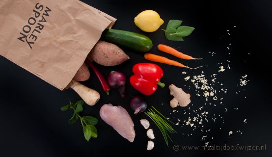 Marley Spoon maaltijdbox zak met ingrediĆ«nten