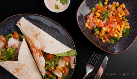 Lekkere wraps met koolvis
