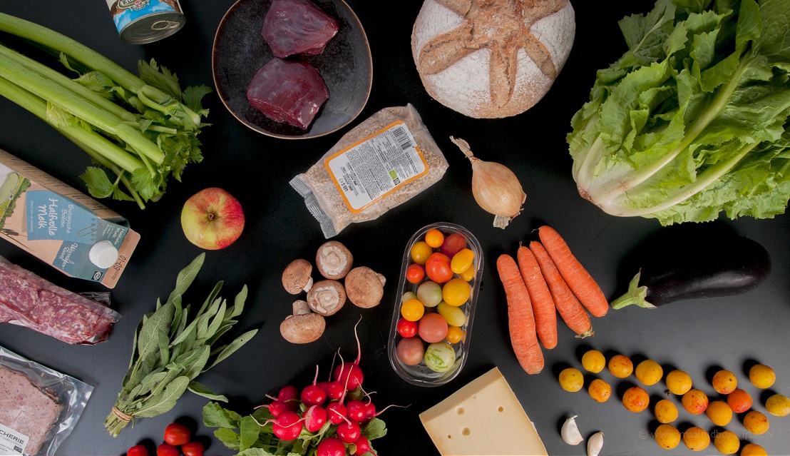 De ingrediĆ«nten uit de maaltijdbox van Willem&Drees