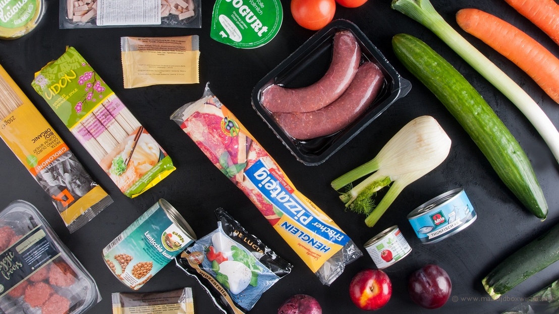 De inhoud van de Dinnerly maaltijdbox