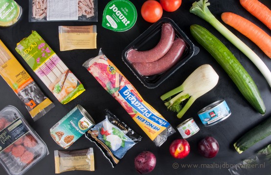 Inhoud van de Dinnerly maaltijdbox